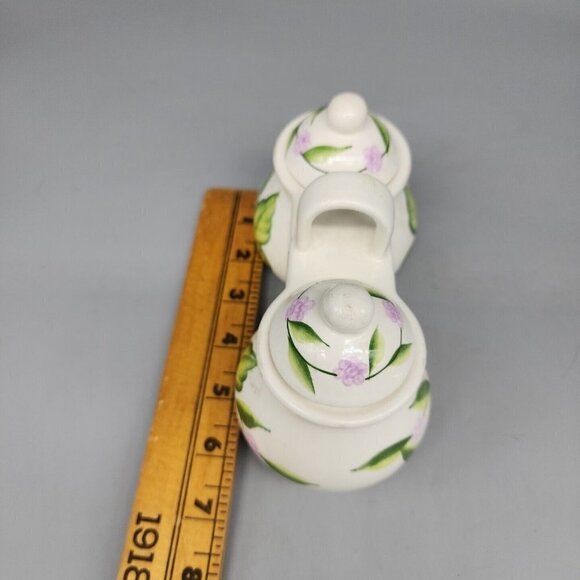 Designpac Inc. - Hand painted Double Condiment Dish Jar - Jelly / Jam / Sugar - Picture 5 of 5